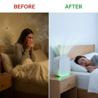 Bedside Air Purifier — Before & After