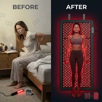 Red and Near-Infrared Light Therapy Mat Pro — Before & After