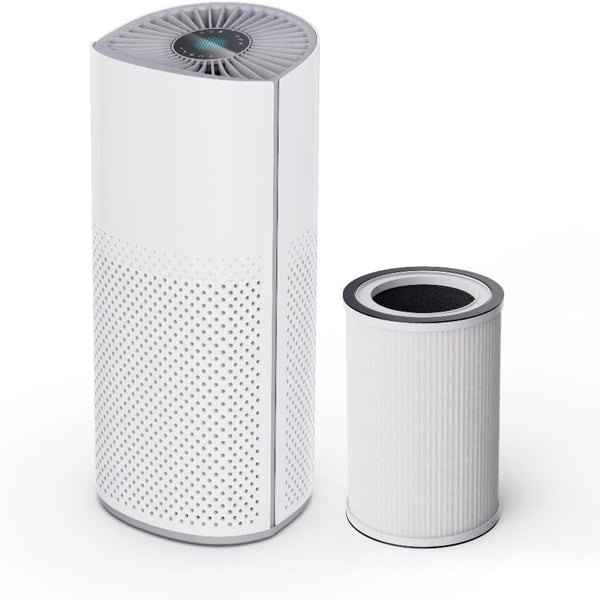 Air Purifiers for Home Bedroom Large Room up to 1500 Ft² - Smart Wifi & Voice Control True HEPA Air Purifier for Home Smoke, Dust, Pet Dander, Pollen, Sleep Mode Air Quality Light - Kery Plu